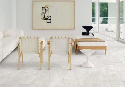 Flint White Rett 600x600mm Tile Wall, Living Room Floor Tiles Uk