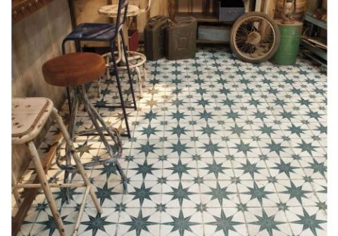 Indoor Floor Tiles, Blue Floor Tile Pattern