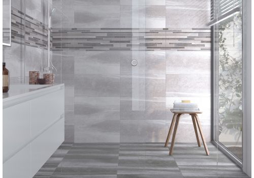 Colorado Light Grey 300x600mm Tile, Light Grey Bathroom Tiles Designs